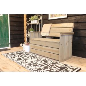 Buitentapijt barrok zwart wit Buitentapijt barrok zwart wit